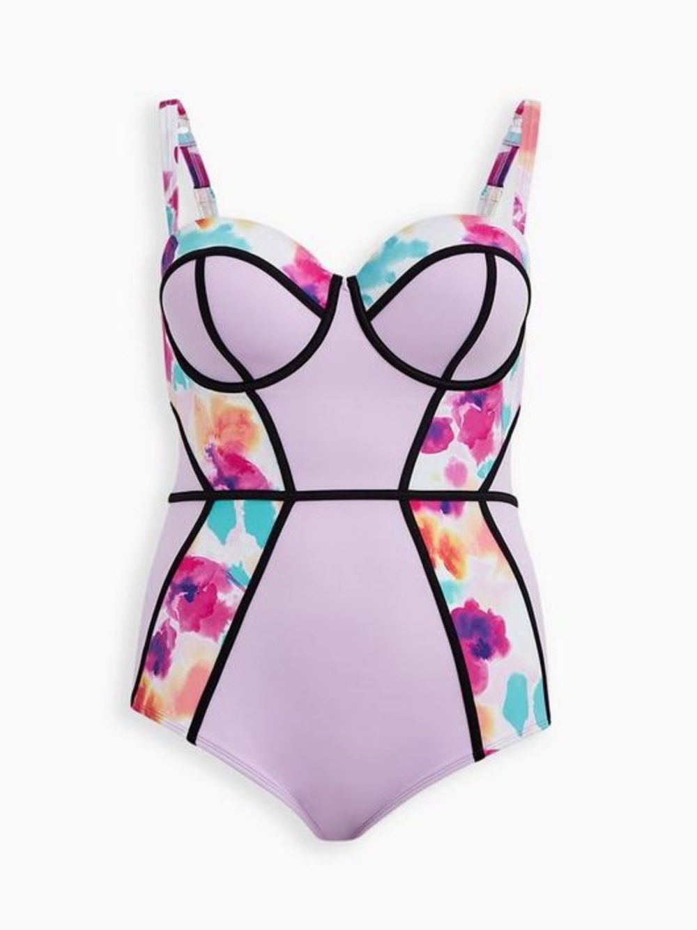 Torrid Slim Fix Underwire One Piece Swimsuit